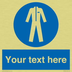MP3024: Custom Protective Clothing Sign