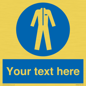 MP3024: Custom Protective Clothing Sign