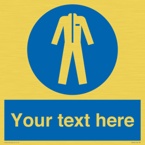 MP3024: Custom Protective Clothing Sign