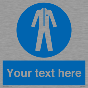 MP3024: Custom Protective Clothing Sign
