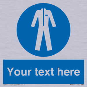 MP3024: Custom Protective Clothing Sign