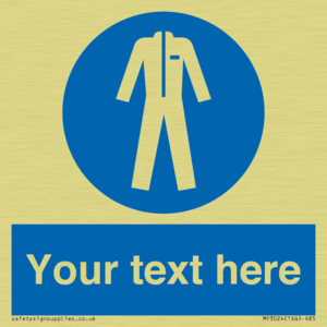 MP3024: Custom Protective Clothing Sign