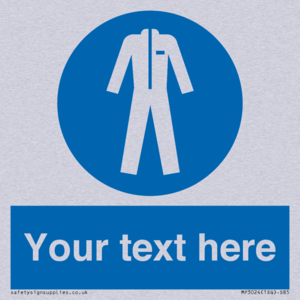 MP3024: Custom Protective Clothing Sign