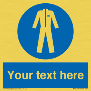 MP3024: Custom Protective Clothing Sign