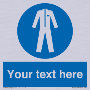 MP3024: Custom Protective Clothing Sign