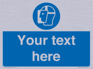 MP3025: Custom Face Shield Sign