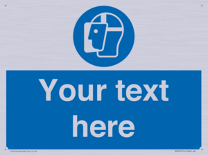 MP3025: Custom Face Shield Sign