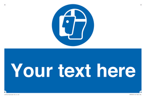 MP3025: Custom Face Shield Sign