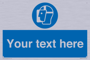 MP3025: Custom Face Shield Sign