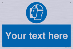 MP3025: Custom Face Shield Sign