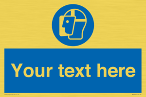 MP3025: Custom Face Shield Sign