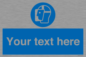 MP3025: Custom Face Shield Sign