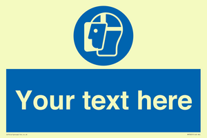 MP3025: Custom Face Shield Sign