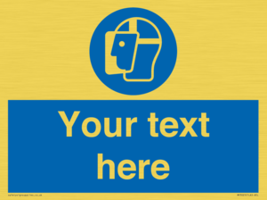 MP3025: Custom Face Shield Sign