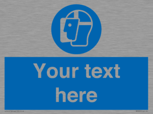 MP3025: Custom Face Shield Sign