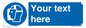 MP3025: Custom Face Shield Sign