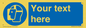 MP3025: Custom Face Shield Sign