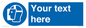 MP3025: Custom Face Shield Sign