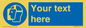 MP3025: Custom Face Shield Sign