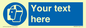 MP3025: Custom Face Shield Sign