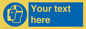 MP3025: Custom Face Shield Sign