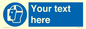 MP3025: Custom Face Shield Sign