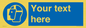 MP3025: Custom Face Shield Sign