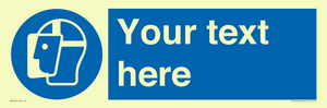 MP3025: Custom Face Shield Sign