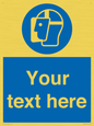MP3025: Custom Face Shield Sign