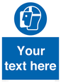 MP3025: Custom Face Shield Sign