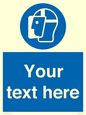MP3025: Custom Face Shield Sign