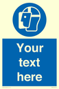 MP3025: Custom Face Shield Sign