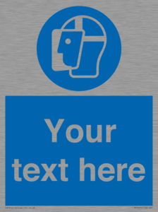 MP3025: Custom Face Shield Sign