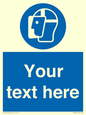 MP3025: Custom Face Shield Sign