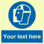 MP3025: Custom Face Shield Sign