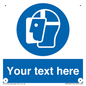 MP3025: Custom Face Shield Sign