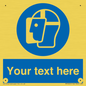 MP3025: Custom Face Shield Sign