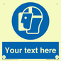 MP3025: Custom Face Shield Sign