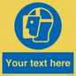 MP3025: Custom Face Shield Sign