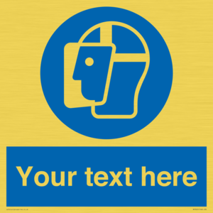 MP3025: Custom Face Shield Sign