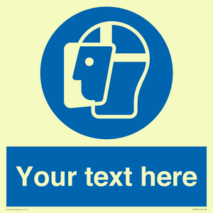 MP3025: Custom Face Shield Sign