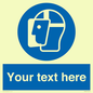 MP3025: Custom Face Shield Sign