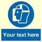 MP3025: Custom Face Shield Sign