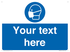 MP3026: Custom Face Mask Sign