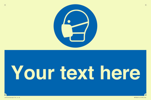 MP3026: Custom Face Mask Sign