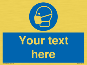 MP3026: Custom Face Mask Sign