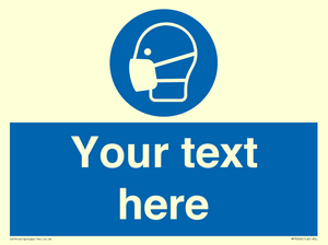MP3026: Custom Face Mask Sign