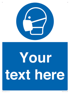 MP3026: Custom Face Mask Sign