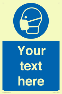 MP3026: Custom Face Mask Sign