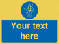 MP3028: Custom Safety Harness Sign